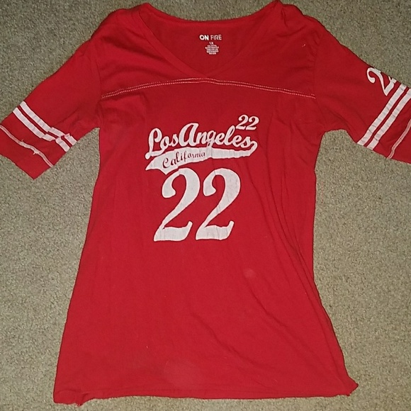 on fire Tops - FINAL PRICE 🌷LA shirt